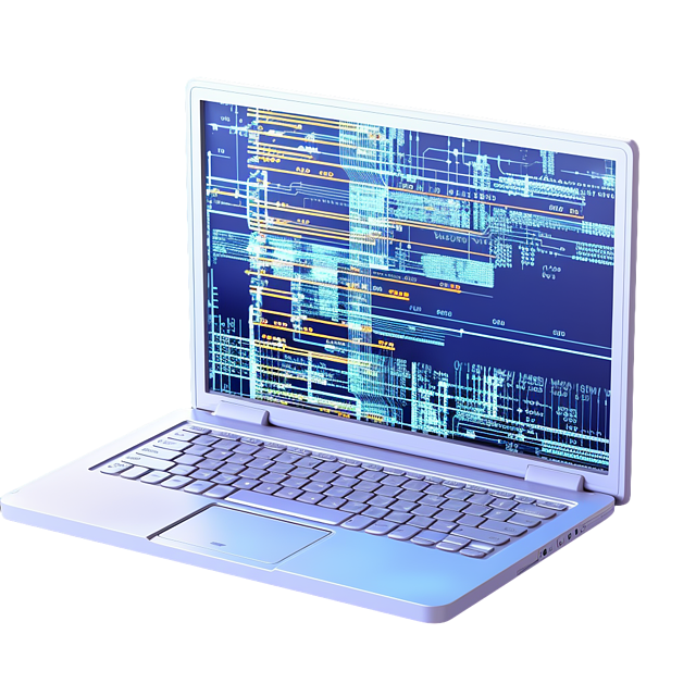 Computador com códigos